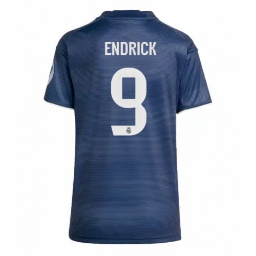 Stroje piłkarskie Real Madrid Endrick #9 Koszulka Wyjazdowej dla damskie 2025-26 Krótki Rękaw